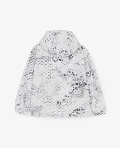  MLB - Áo khoác gió unisex phối mũ tay dài Monogram 