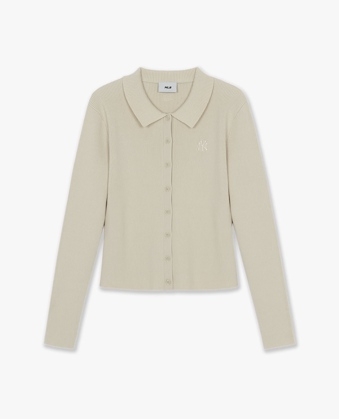 MLB - Áo khoác cardigan nữ cổ bẻ tay dài Basic