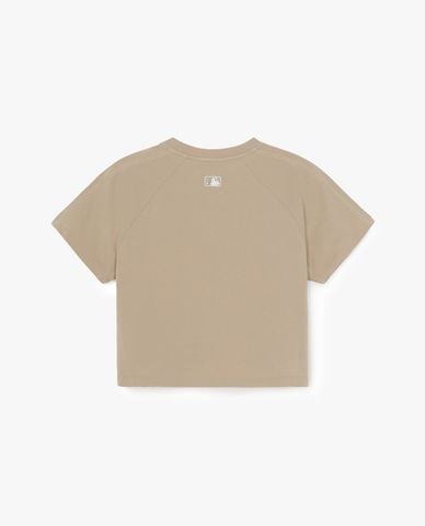  MLB - Áo croptop nữ cổ tròn tay ngắn Sportive Track 