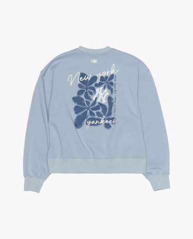  MLB - Áo sweatshirt nữ cổ tròn tay dài phối logo 