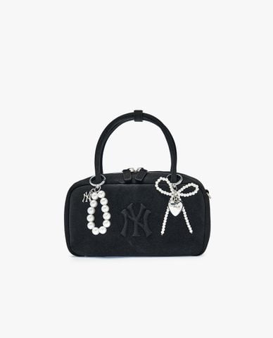  MLB - Móc khóa túi xách nữ Pearl Bead Logo 