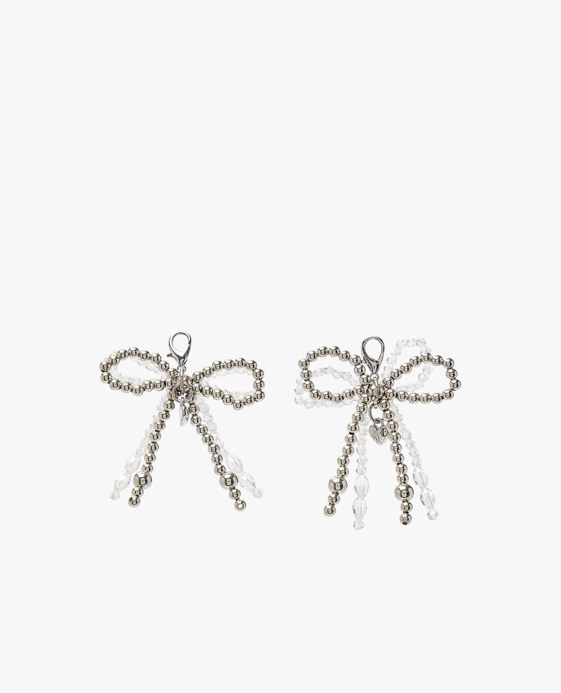 MLB - Charm nữ trang trí giày Double Beads Ribbon