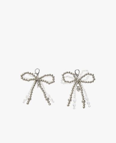  MLB - Charm nữ trang trí giày Double Beads Ribbon 