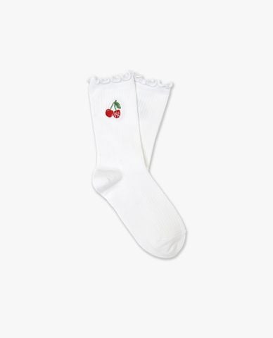  MLB - Vớ nữ cổ cao Cherry Crew 