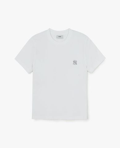  MLB - Áo thun unisex cổ tròn tay ngắn Basic 