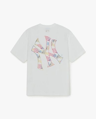  MLB - Áo thun unisex tay ngắn Basic Colorful Crayon Logo 
