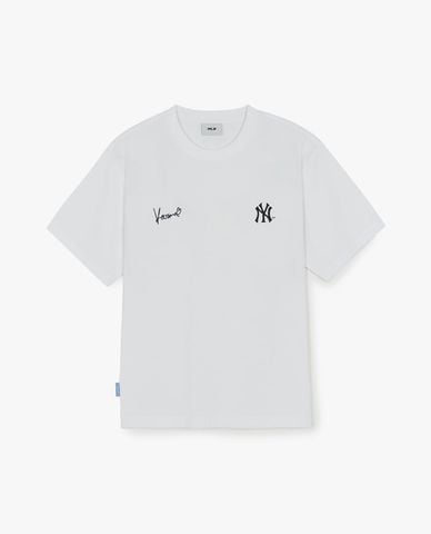  MLB - Áo thun unisex cổ tròn tay ngắn Karina Edition 