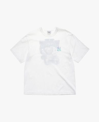  MLB - Áo thun unisex cổ tròn tay ngắn Megabear 