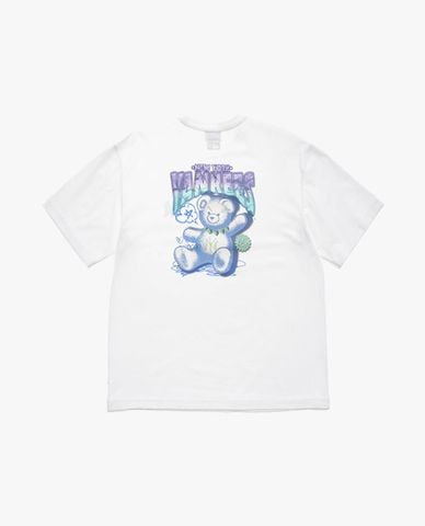  MLB - Áo thun unisex cổ tròn tay ngắn Megabear 