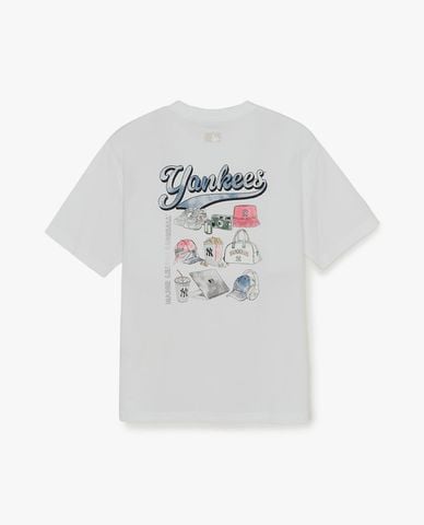  MLB - Áo thun unisex tay ngắn In My Bag Drawing 
