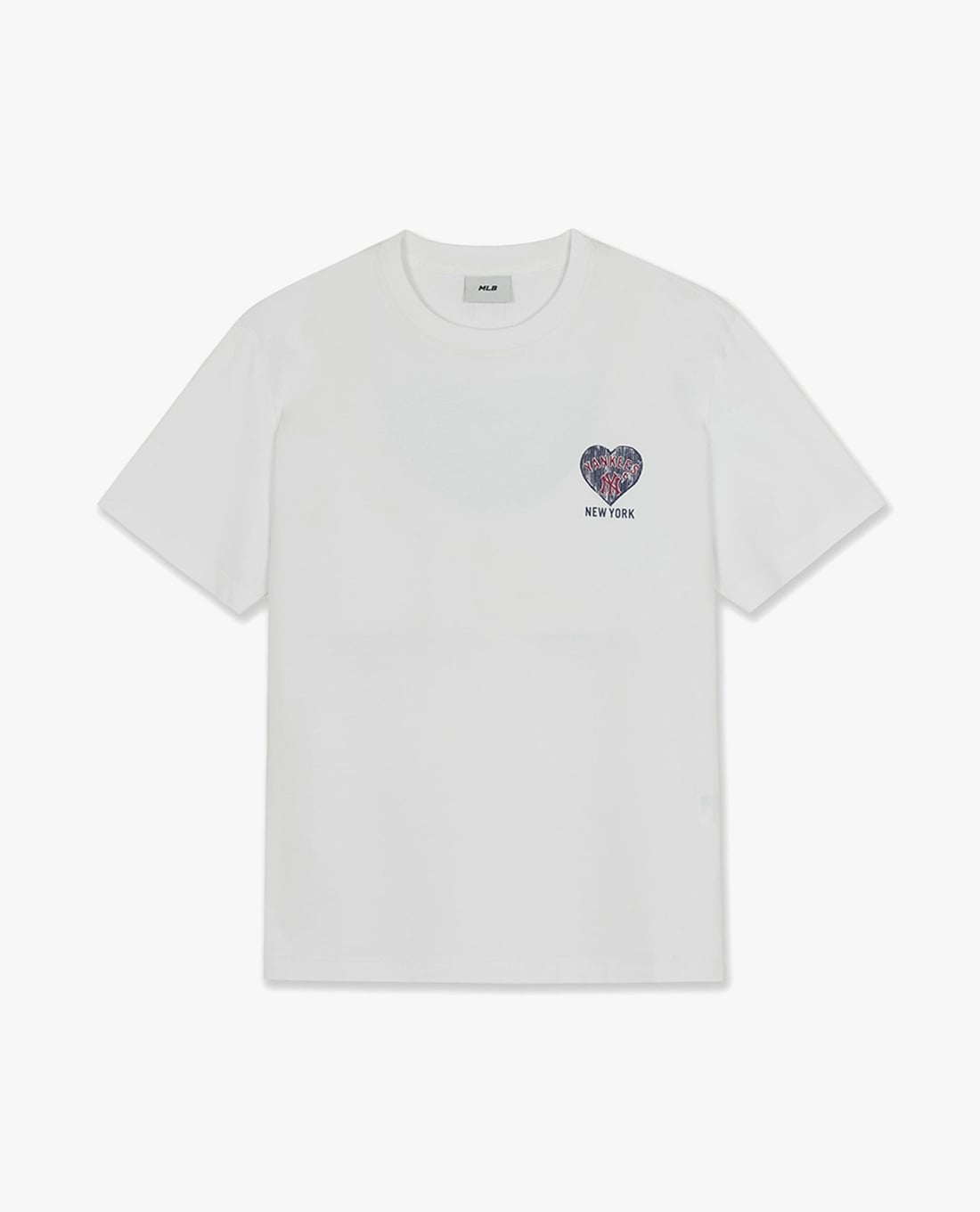 MLB - Áo thun unisex cổ tròn tay ngắn Big Heart Logo