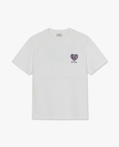  MLB - Áo thun unisex cổ tròn tay ngắn Big Heart Logo 