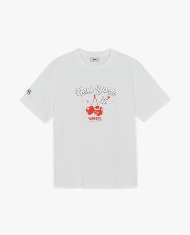  MLB - Áo thun unisex cổ tròn tay ngắn Summer Fruits 