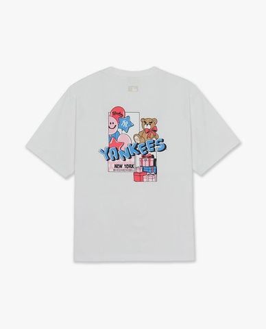  MLB - Áo thun unisex cổ tròn tay ngắn Party Balloons 
