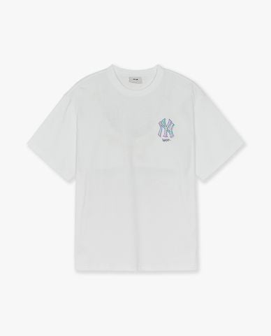  MLB - Áo thun unisex cổ tròn tay ngắn Summer Graphics 