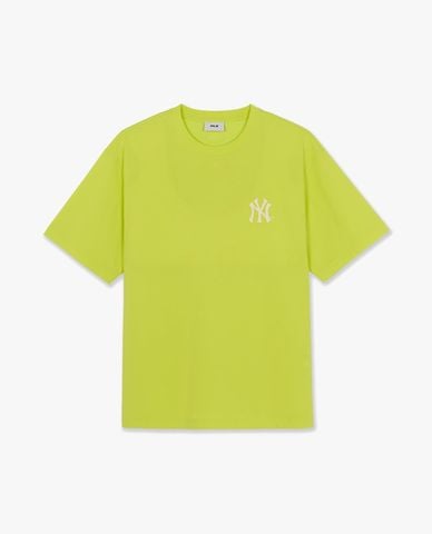  MLB - Áo thun unisex tay ngắn Vintage Letter Print 