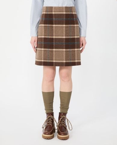  WEEKEND MAX MARA - Chân váy chữ A mini kẻ caro Wkdpesche 