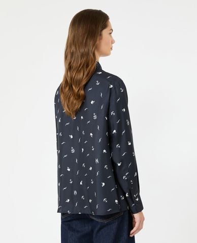  WEEKEND MAX MARA - Áo sơ mi nữ cổ bẻ tay dài Wkdpavido 