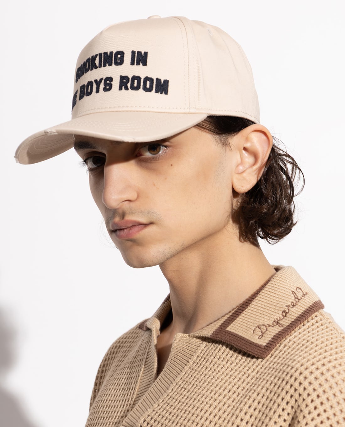 DSQUARED2 - Nón bóng chày nam thêu chữ thời thượng