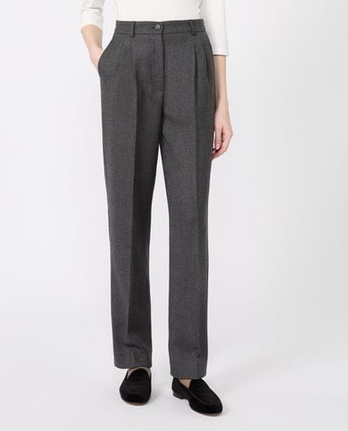  WEEKEND MAX MARA - Quần nữ ống đứng xếp li Wkistadio 