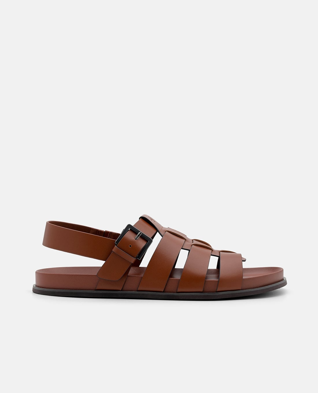 PEDRO - Giày sandals nam đế bệt Leather Caged
