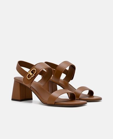  PEDRO - Giày sandals cao gót nữ mũi tròn Sienna 