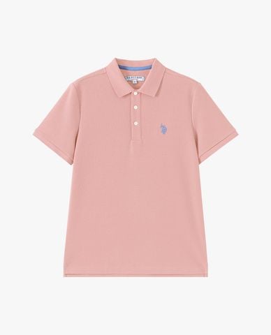  USPA - Áo polo nam cổ bẻ tay ngắn thêu logo 
