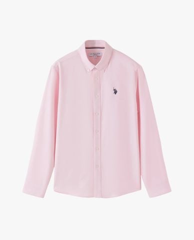  USPA - Áo sơ mi nam cổ bẻ tay dài thêu logo 