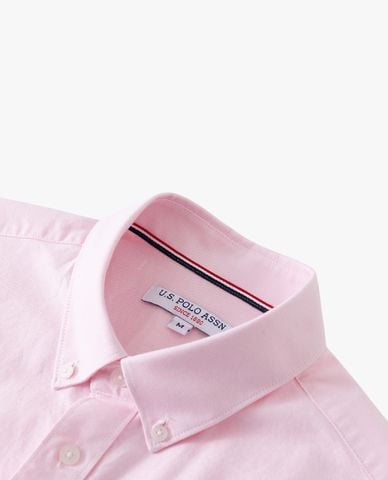  USPA - Áo sơ mi nam cổ bẻ tay dài thêu logo 