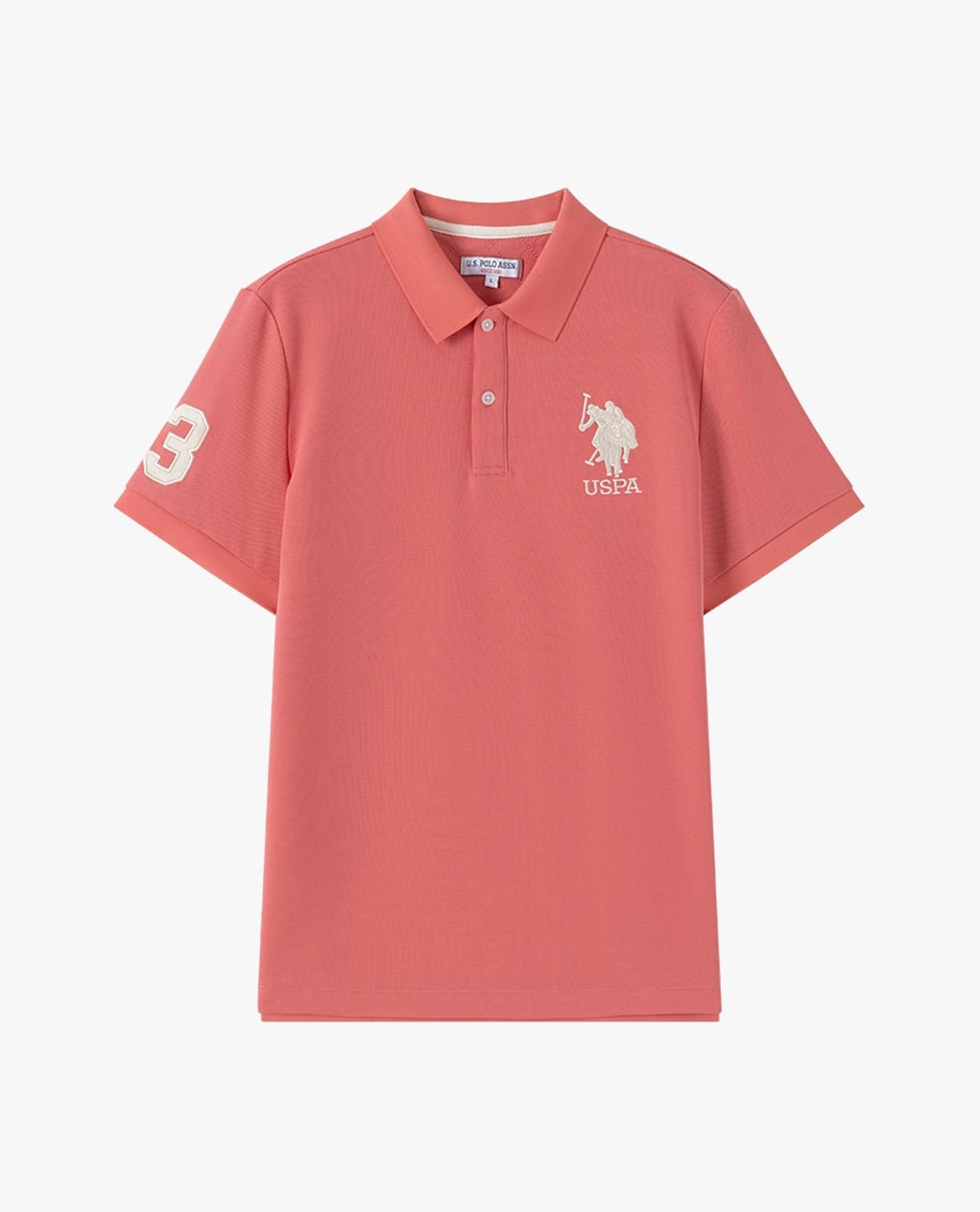 USPA - Áo polo nam cổ bẻ tay ngắn thêu logo