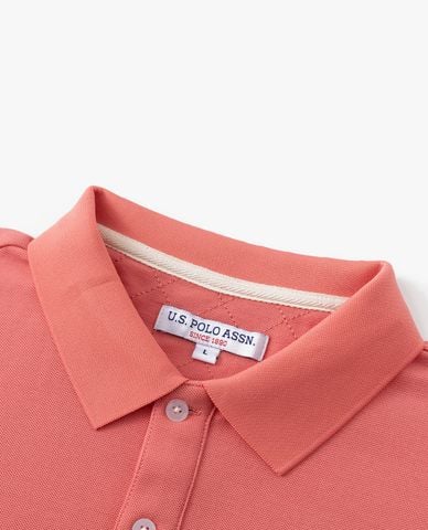  USPA - Áo polo nam cổ bẻ tay ngắn thêu logo 
