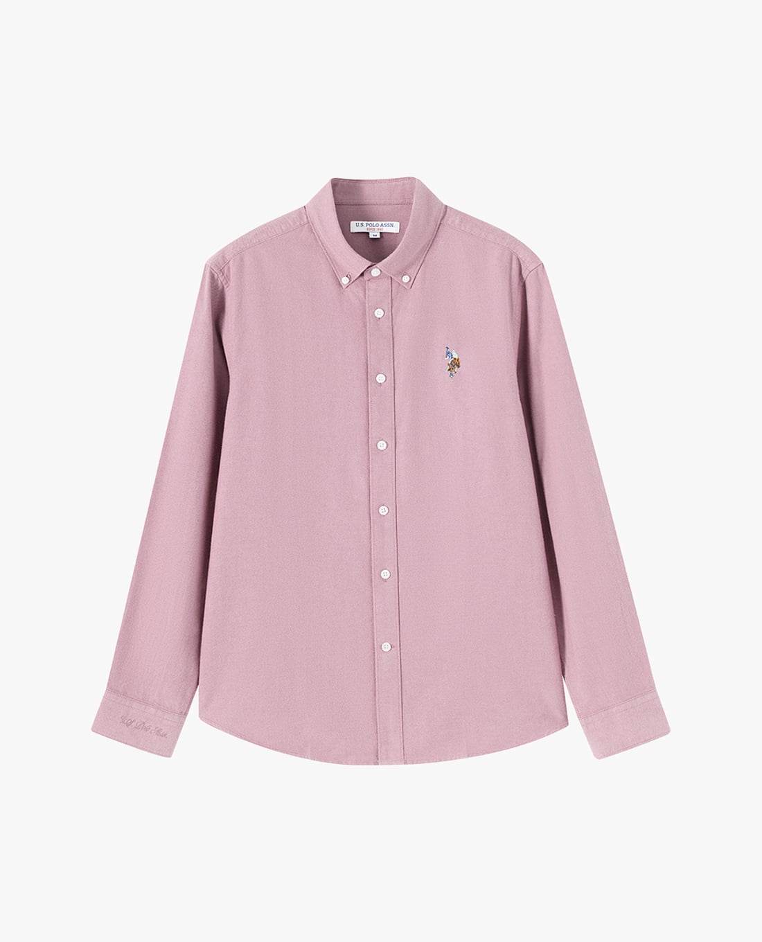 USPA - Áo sơ mi nam cổ bẻ tay dài thêu logo