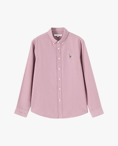  USPA - Áo sơ mi nam cổ bẻ tay dài thêu logo 