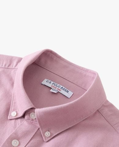  USPA - Áo sơ mi nam cổ bẻ tay dài thêu logo 