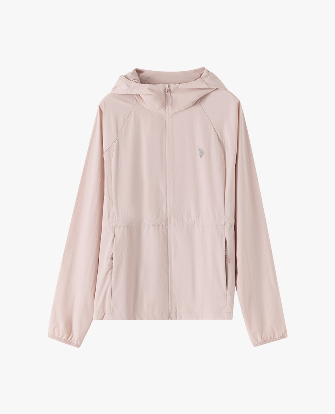 USPA - Áo khoác phối mũ nữ tay dài in logo