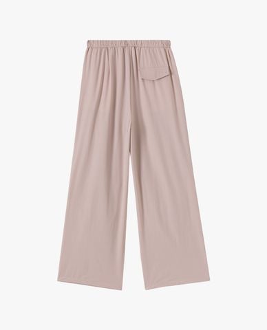  USPA - Quần nữ ống rộng xếp nếp lưng thun 