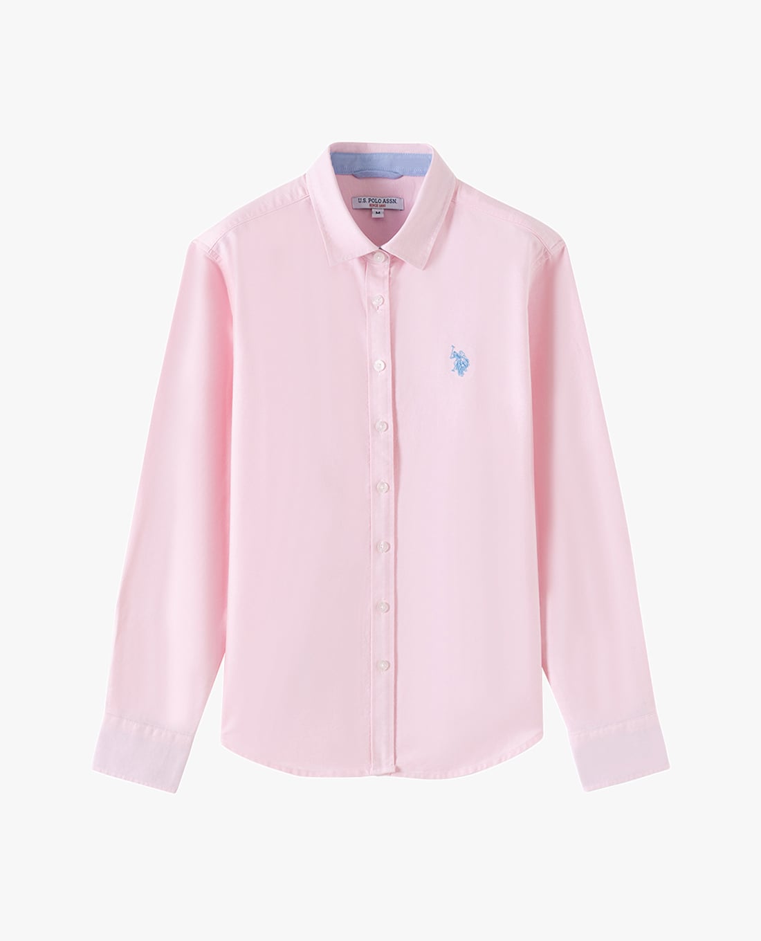 USPA - Áo sơ mi nữ cổ bẻ tay dài thêu logo