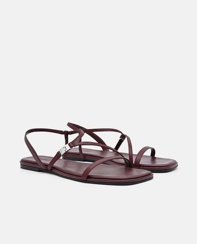 PEDRO - Giày sandals nữ đế bệt mũi vuông Jatte 