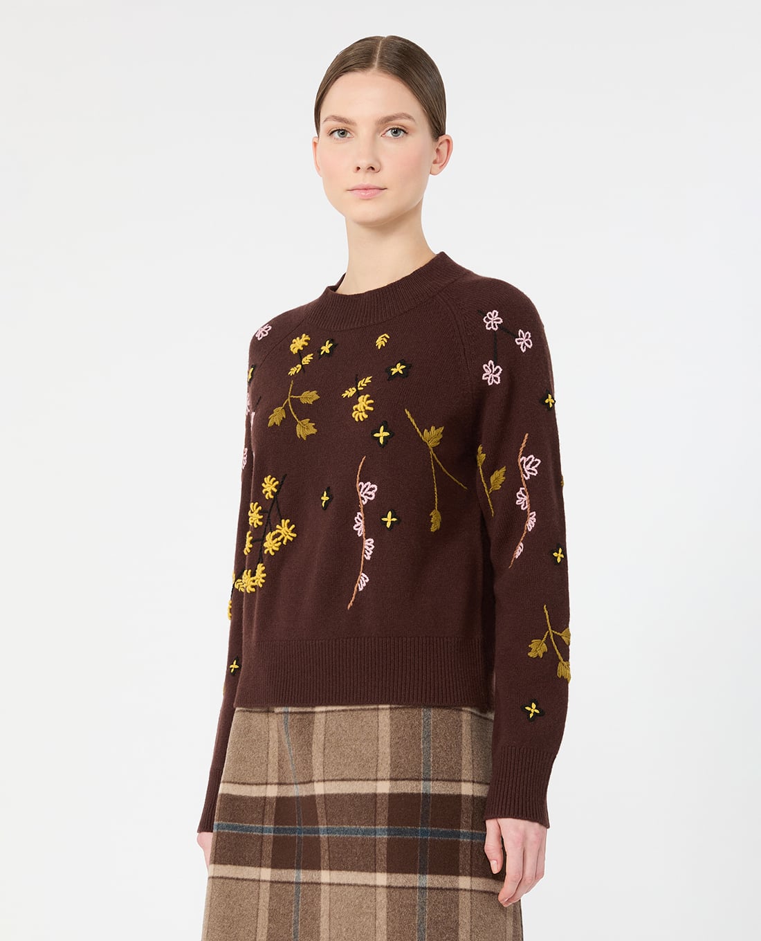 WEEKEND MAX MARA - Áo sweater nữ cổ tròn tay dài Wkdrafia