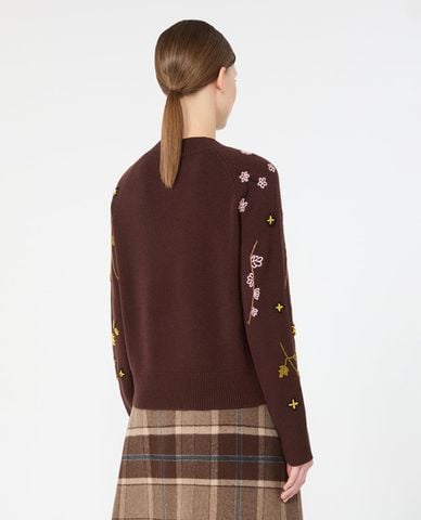  WEEKEND MAX MARA - Áo sweater nữ cổ tròn tay dài Wkdrafia 