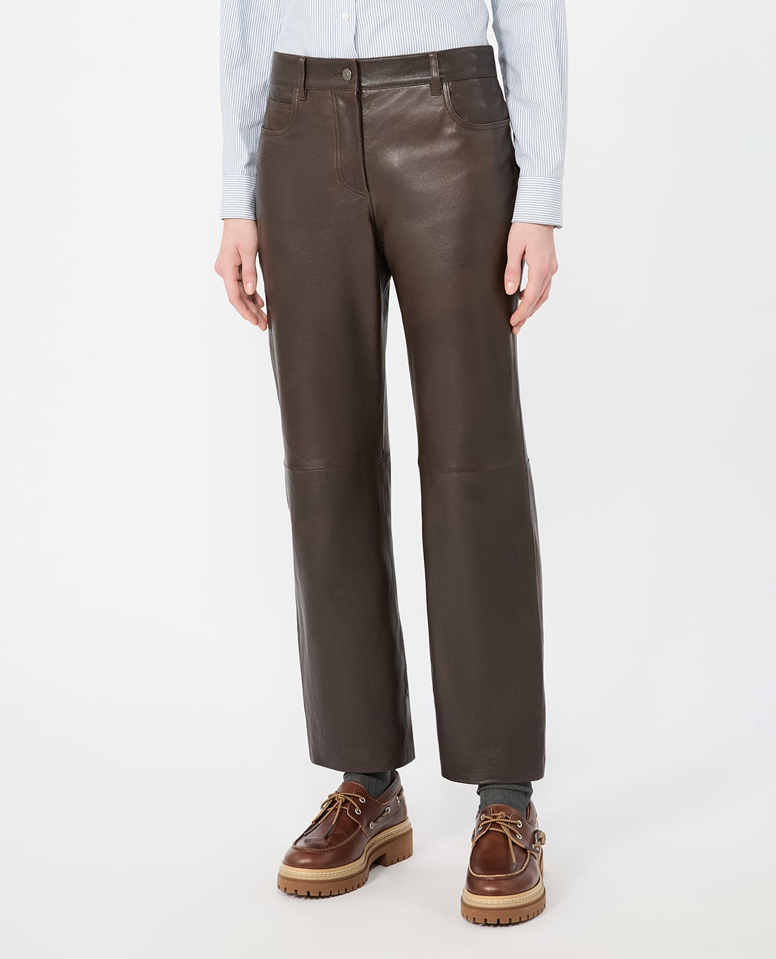 WEEKEND MAX MARA - Quần nữ ống đứng cạp cao Wkddeserto