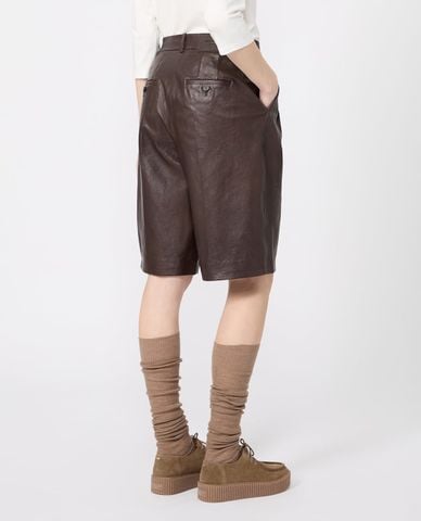  WEEKEND MAX MARA - Quần short da nữ ngang gối Wkipagine 