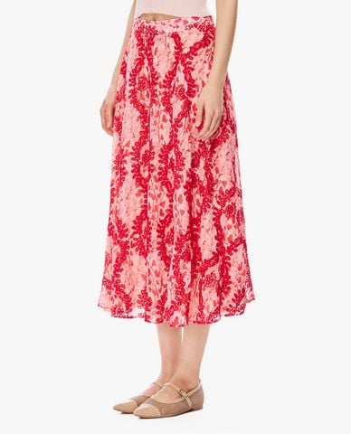  GIGI - Chân váy phom suông midi họa tiết hoa 