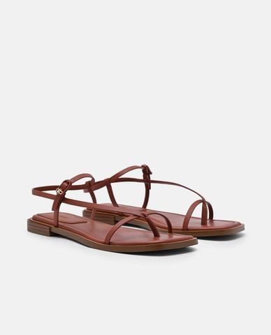  PEDRO - Giày sandals nữ đế bệt mũi vuông Ashby 