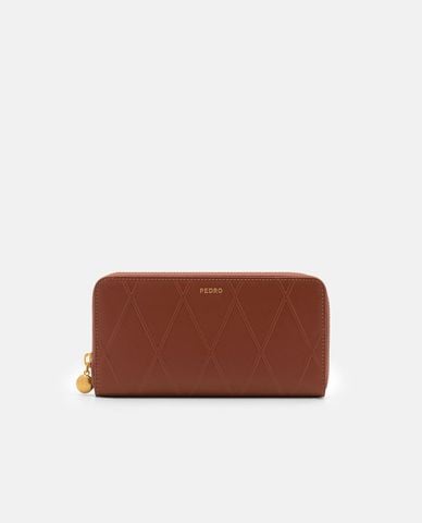  PEDRO - Ví nữ dáng dài Quilted Leather 