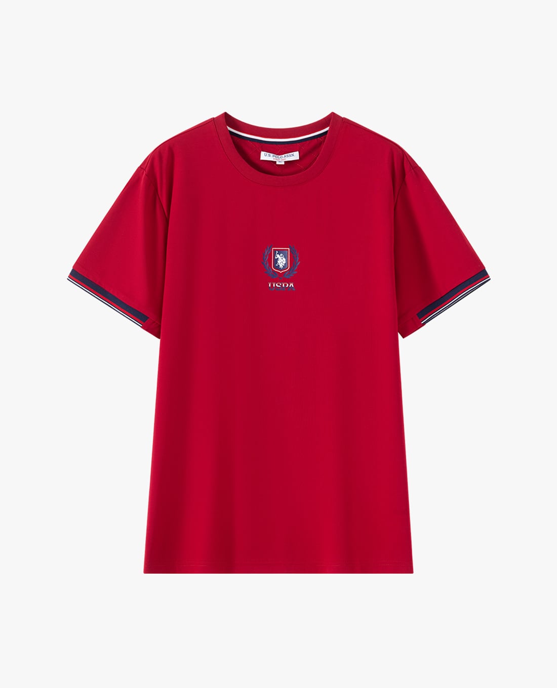 USPA - Áo thun nam cổ tròn tay ngắn in logo