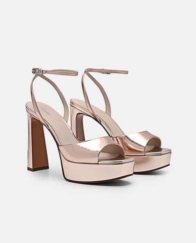  PEDRO - Giày sandals cao gót nữ mũi vuông Leather 