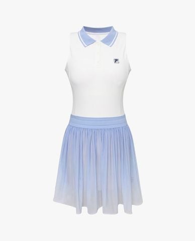  FILA - Đầm thể thao mini cổ bẻ sát nách 