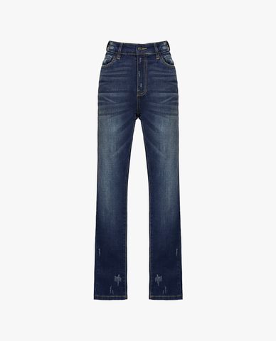  GIGI - Quần jeans nữ phom ôm phối wash bạc năng động 