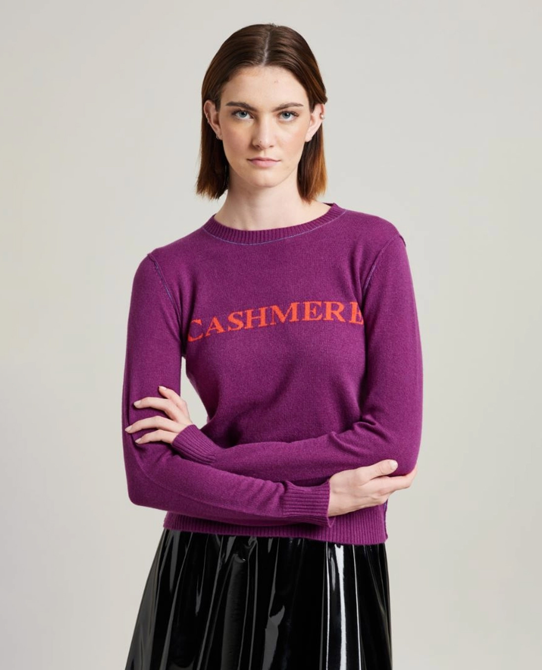 MAX&Co. - Áo dệt kim nữ cổ tròn tay dài Badia